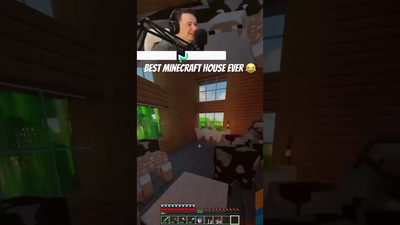 this is the BEST #minecraft house ever 😂 #funny #gaming #shorts