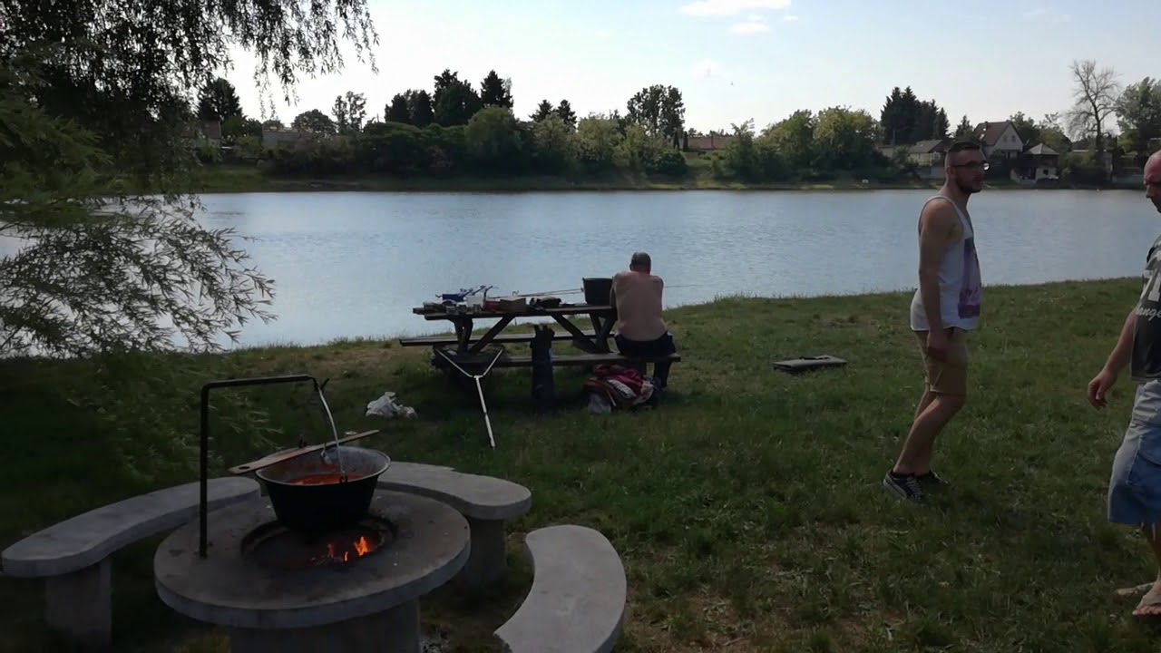 Just a normal day in Hungary, eating, drinking and some fishing.