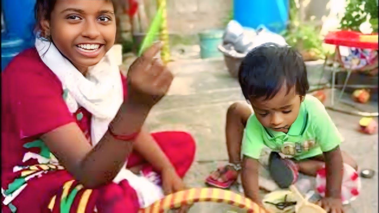 మా చిన్న వయసులో 😄🥰😄కూడా ఇలా ఉండేవాళ్ళం #trending viralvideo devisankar komera 