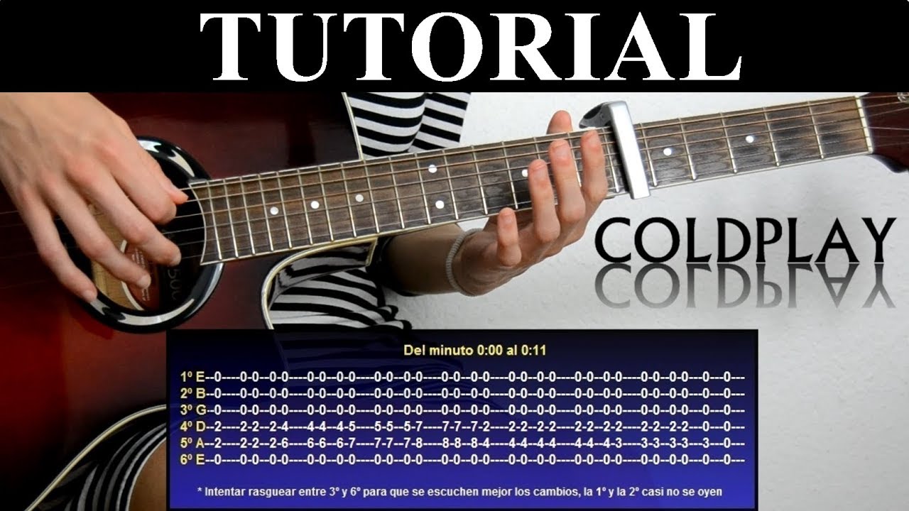 Cómo tocar Sparks de Coldplay (Tutorial de guitarra) / How to play