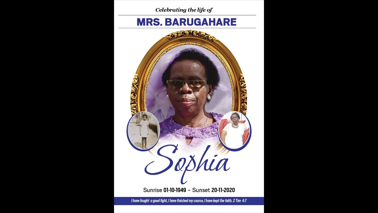 REQUIEM MASS FOR MRS. BARUGAHARE SOPHIA