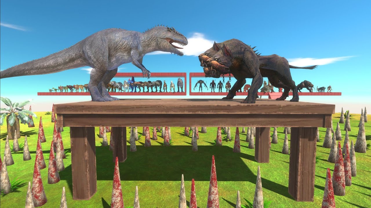Savage Dinosaurs vs. Hellish Monsters – Insane Battle on the Wooden War Table