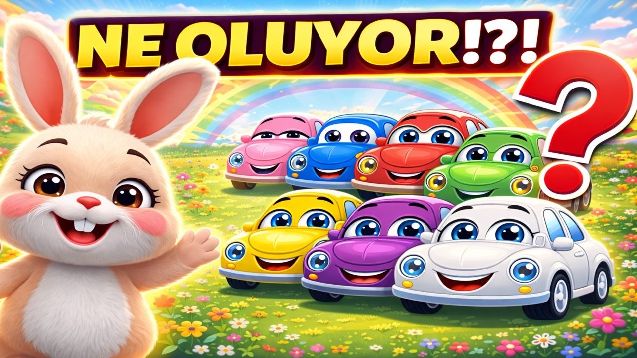 👉 Renkleri Öğreniyoruz 🚗🌈 | Eğlenceli Arabalarla Öğrenme Oyunu