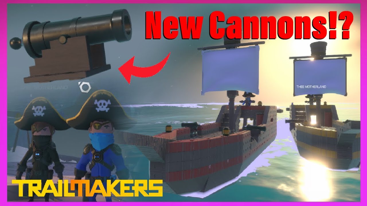 We Used The NEW Cannons And Had a Pirate Ship Battle! | Trailmakers Multiplayer