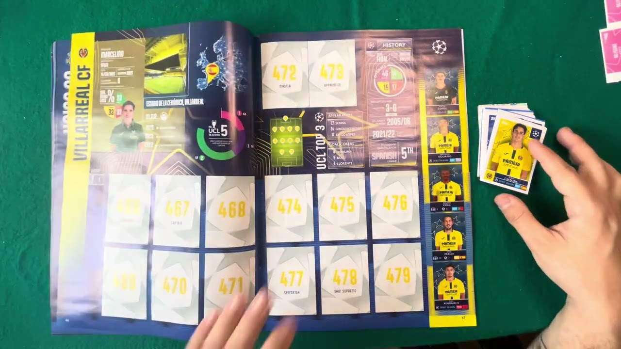 (2a Parte)UEFA CHAMPIONS LEAGUE COLOCANDO CROMOS EN EL ALMBUM 
