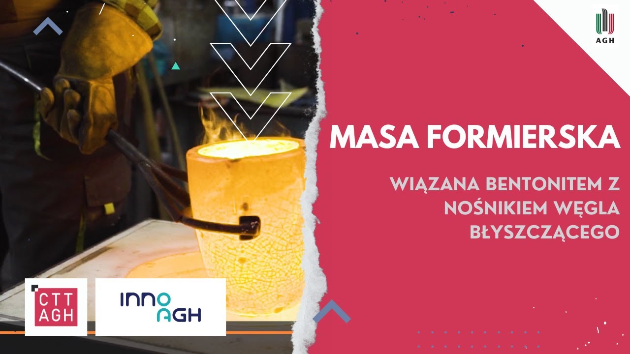 Masa formierska wiązana bentonitem z nośnikiem węgla błyszczącego