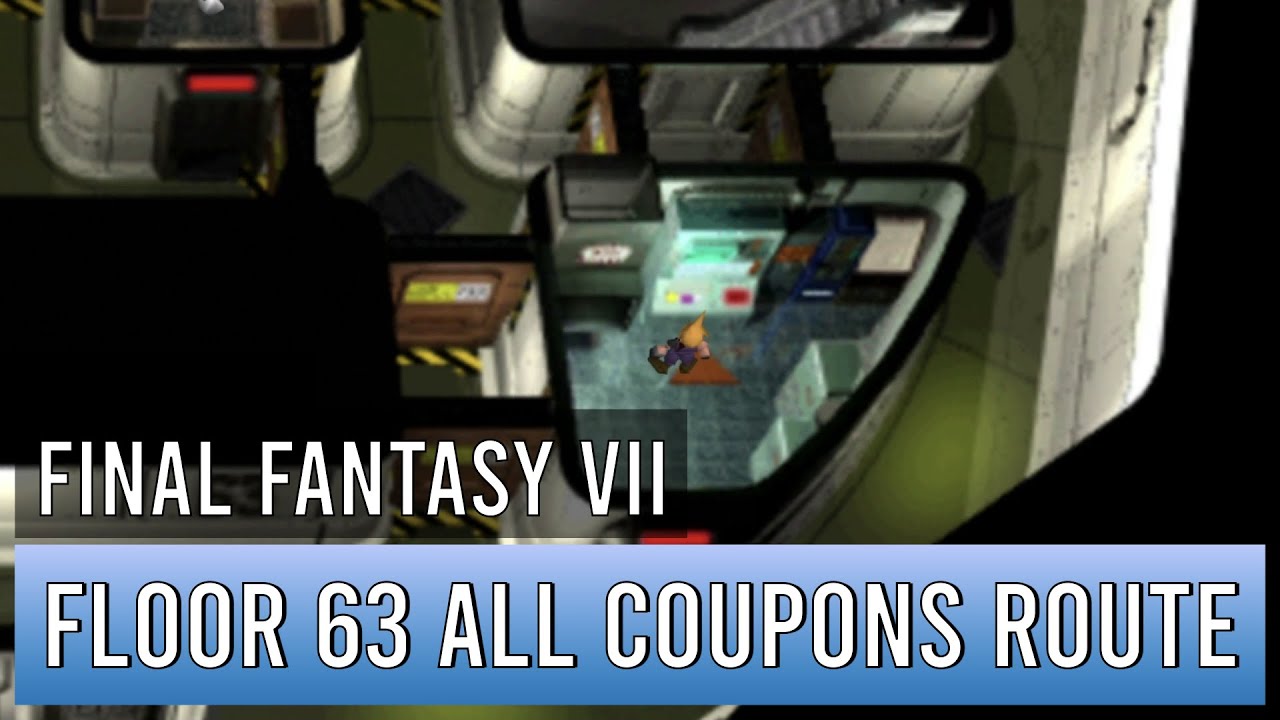 Final Fantasy 7 Floor 63 'A B C' all coupons puzzle