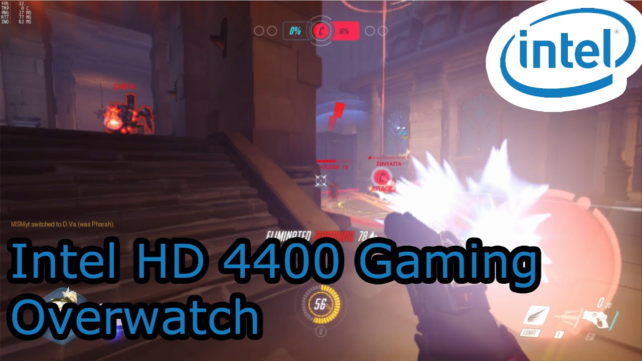 Intel HD 4400 Gaming - Overwatch - i3-4005U, i5-4210U, i7-4500U