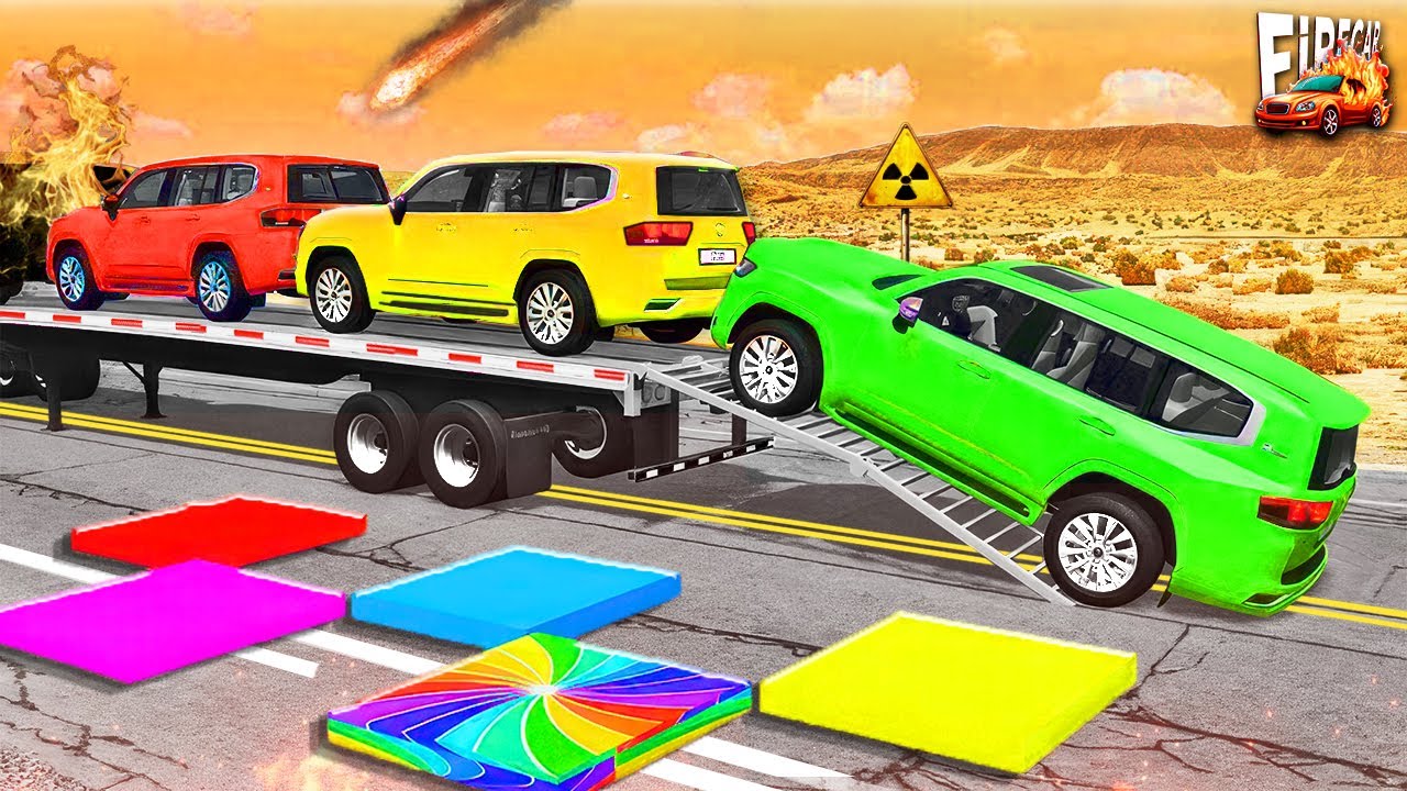 Heavy Truck + Trailer vs Speed Bumps – Extreme Load Crashes – BeamNG Drive Ep.1 🔧