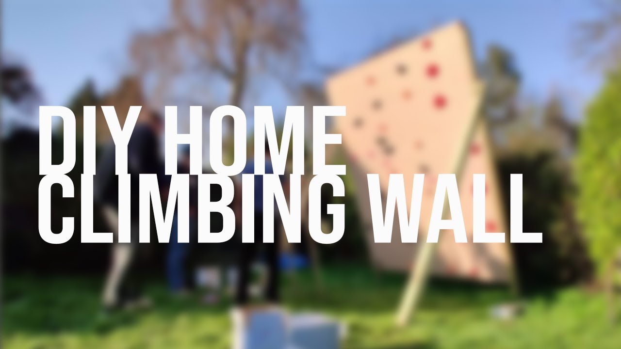 DIY Home Climbing Bouldering Wall