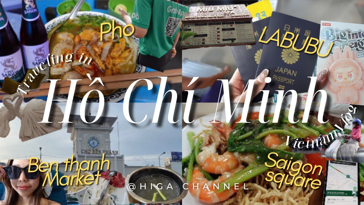 【ベトナムvlog🇻🇳】ホーチミン旅行｜ベンタイン市場｜サイゴンスクエア｜ブイビエン通り｜ラブブ POPMART