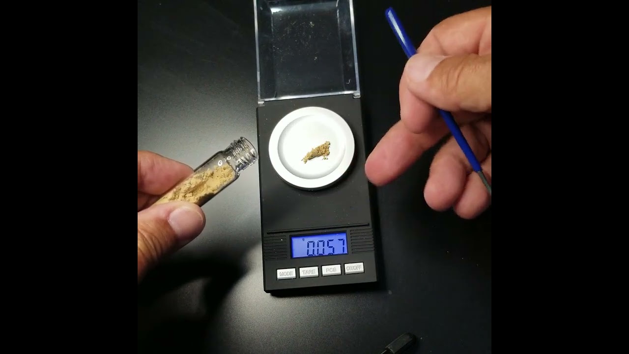 How to use a scale to weight a micro dose