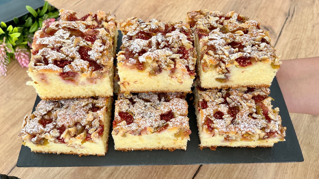 Kolač so Smokva i Orevi 👌 Idealen za Kafe ili Čaj 👌🥰