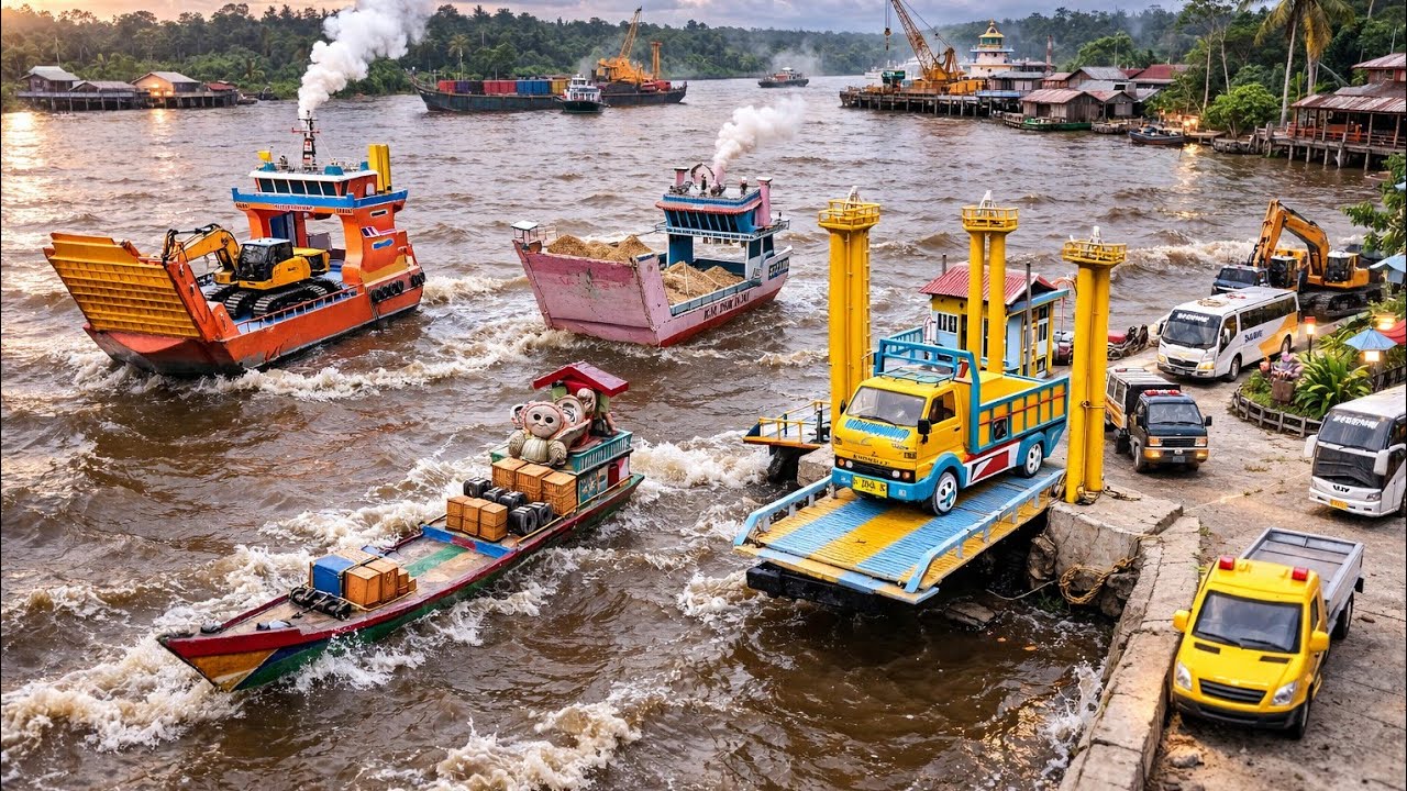 Antrian Kapala LCT.kapal Ferry.truk.pickup.carry@wongrc406 