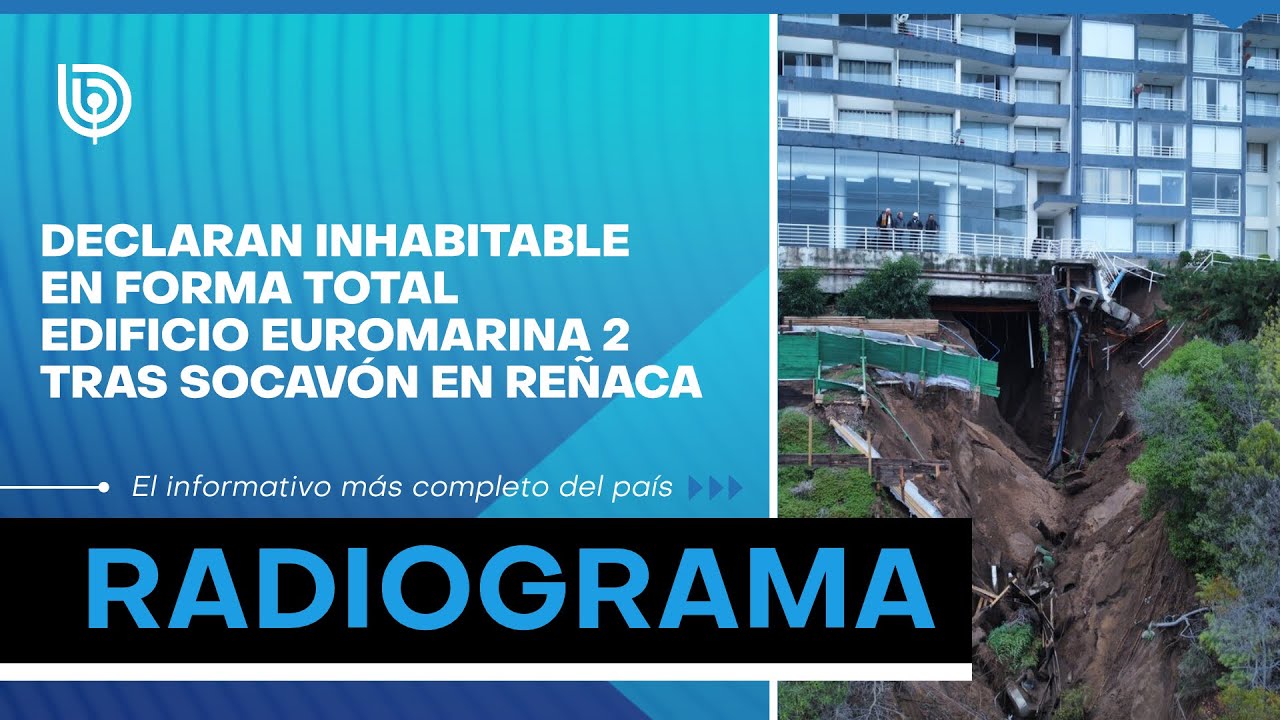 Declaran inhabitable en forma total edificio Euromarina 2 tras SOCAVÓN en Reñaca