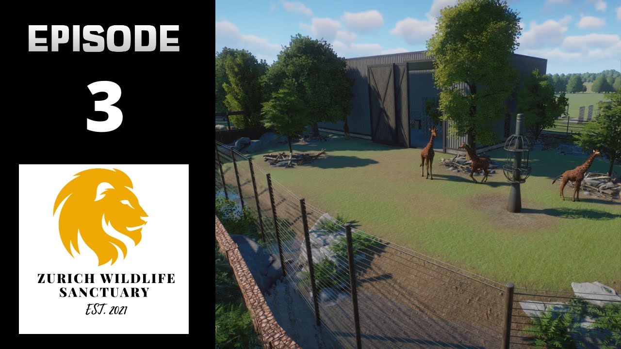 Realistic Giraffe Habitat Speedbuild | Zurich Wildlife Sanctuary EP 3 | Planet Zoo