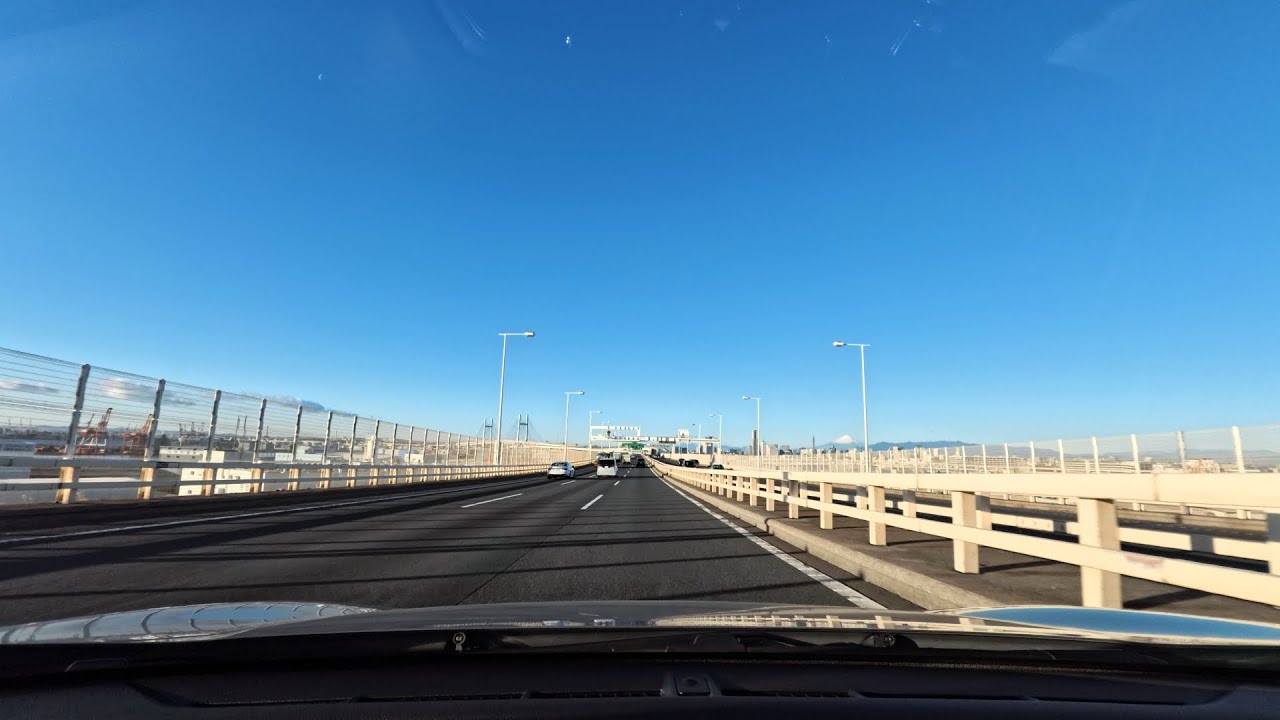 [早朝/early morning]鶴見つばさ橋-横浜ベイブリッジ / Tsurumi Tsubasa Bridge - Yokohama Bay Bridge