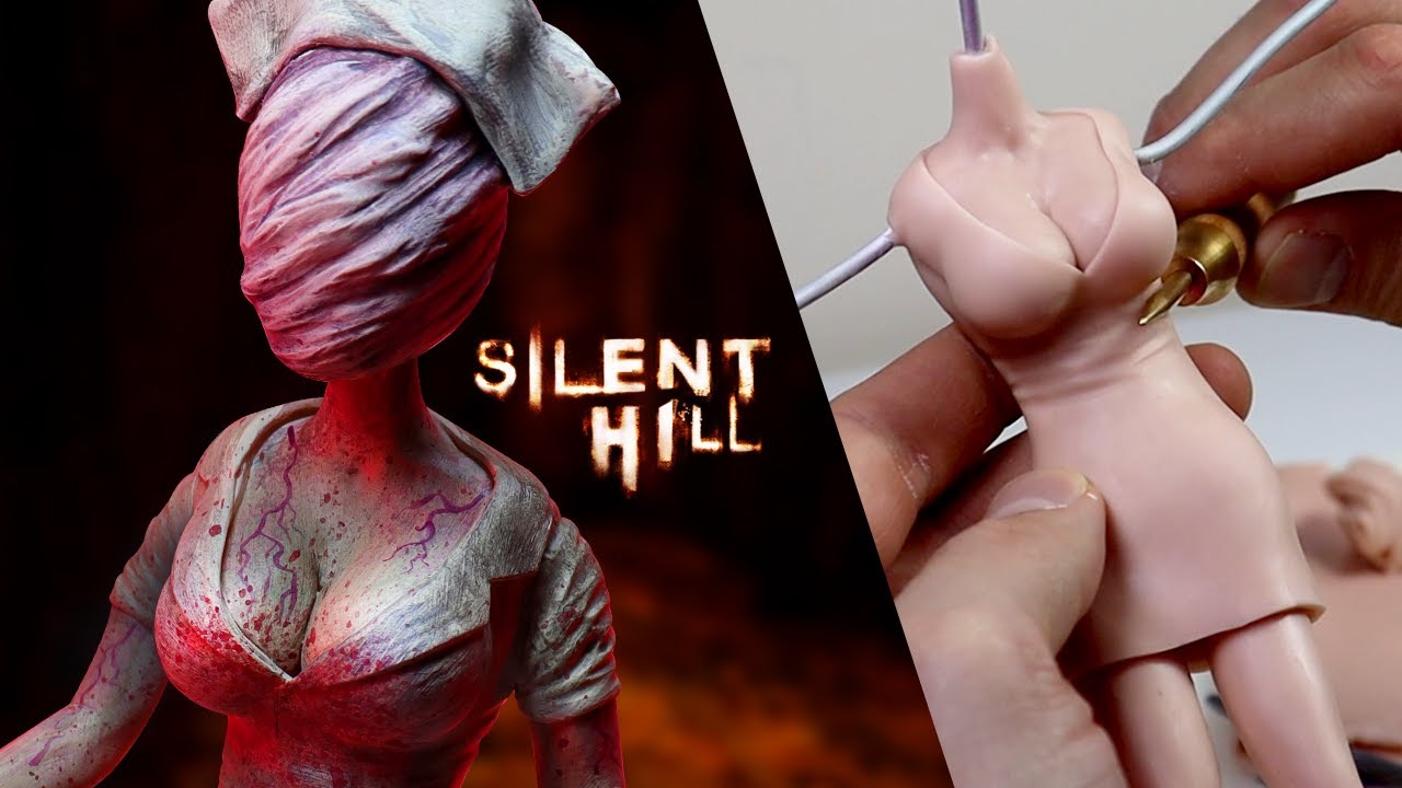 Создаём медсестру из Silent Hill! Урок по покадровой съёмке из полимерной глины