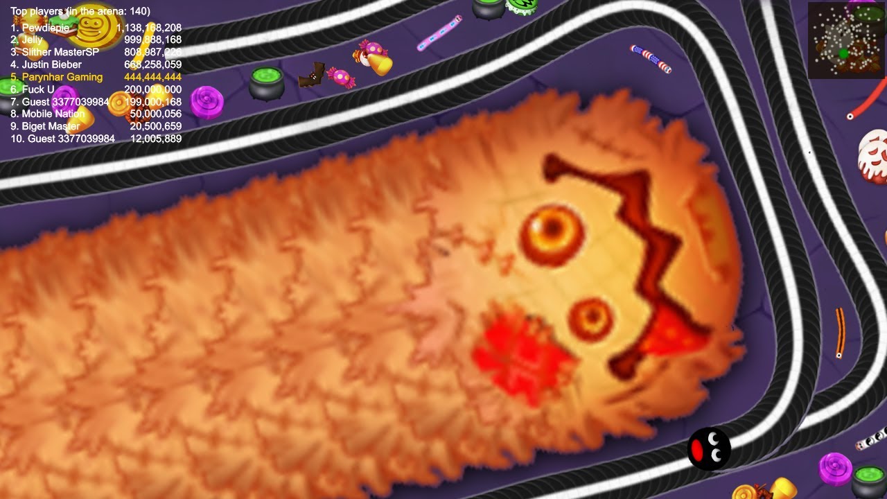 Worms Zone Halloween © 3.1 Million Cute vs Fat Bots Top 1 Slither Snake io New Update Skin 2020