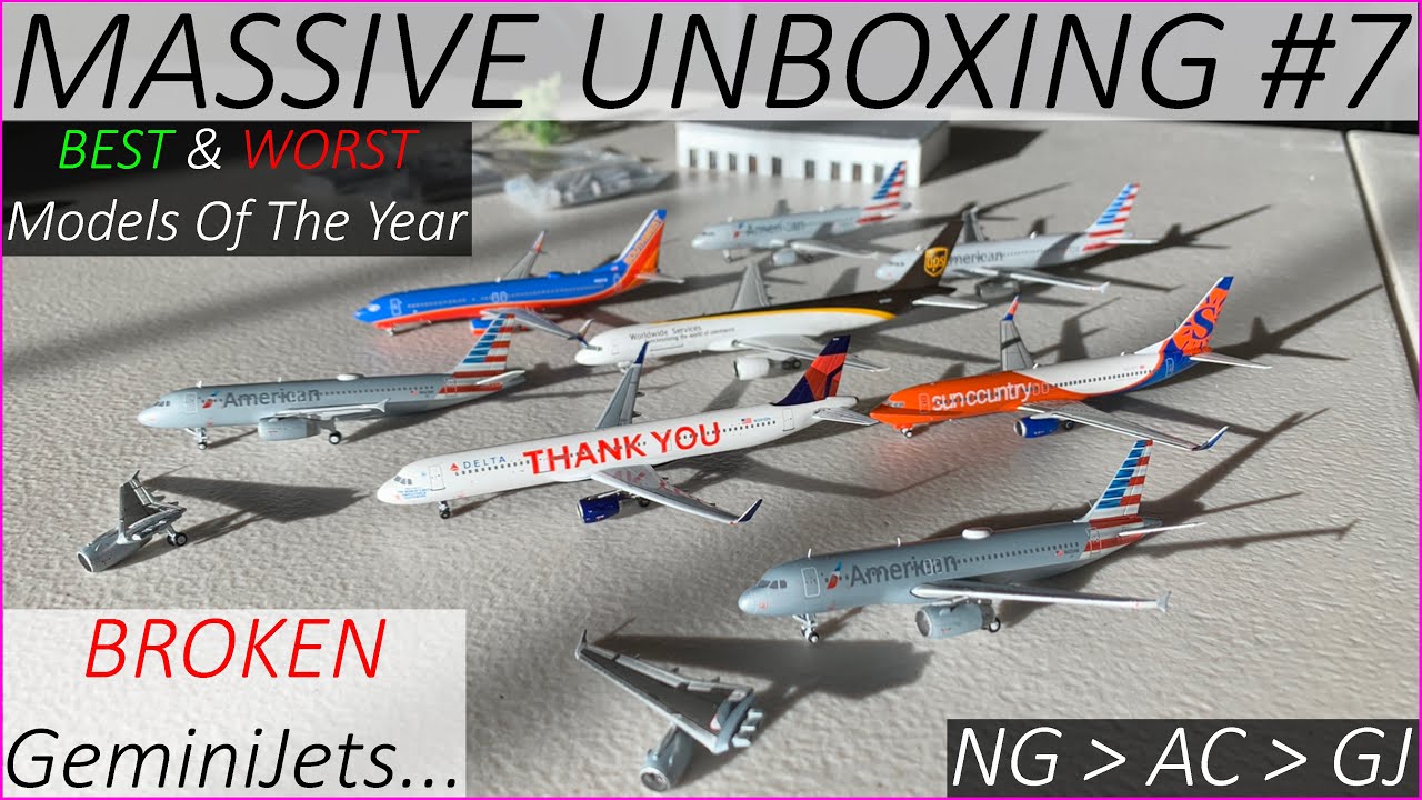 BROKEN MODELS... | MASSIVE UNBOXING #7 | (GEMINI JETS..., NG MODELS: WOW, VERY INTERESTING)