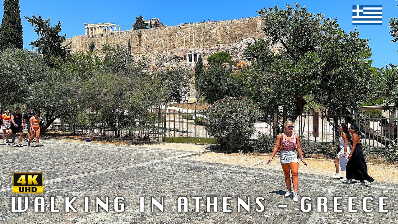 Walking in Athens, Greece 🇬🇷 (&Alpha;&theta;ή&nu;&alpha;) | 4K UHD | Walking Tour | 24 Hours City Tour Guide |