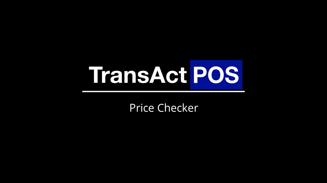 TransActPOS - Price Checker