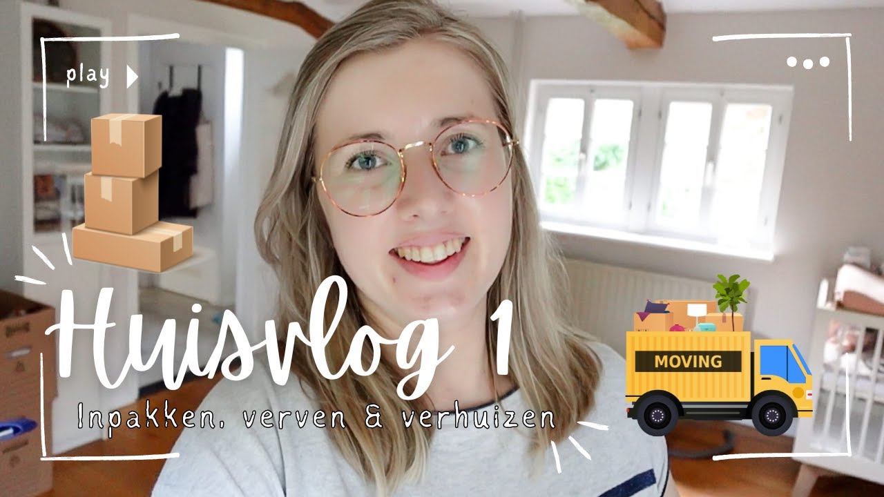 Huis gekocht! | 'Empty house tour' | Verven & inpakken | Verhuizen | HUISVLOG 1 | Gwenn&Clean