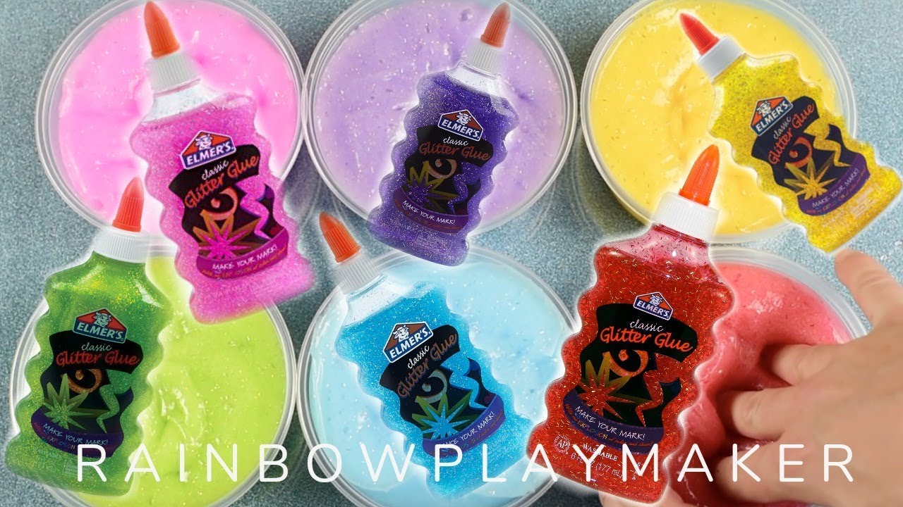 HOW TO MAKE SLIME WITH ELMER'S GLITTER GLUE