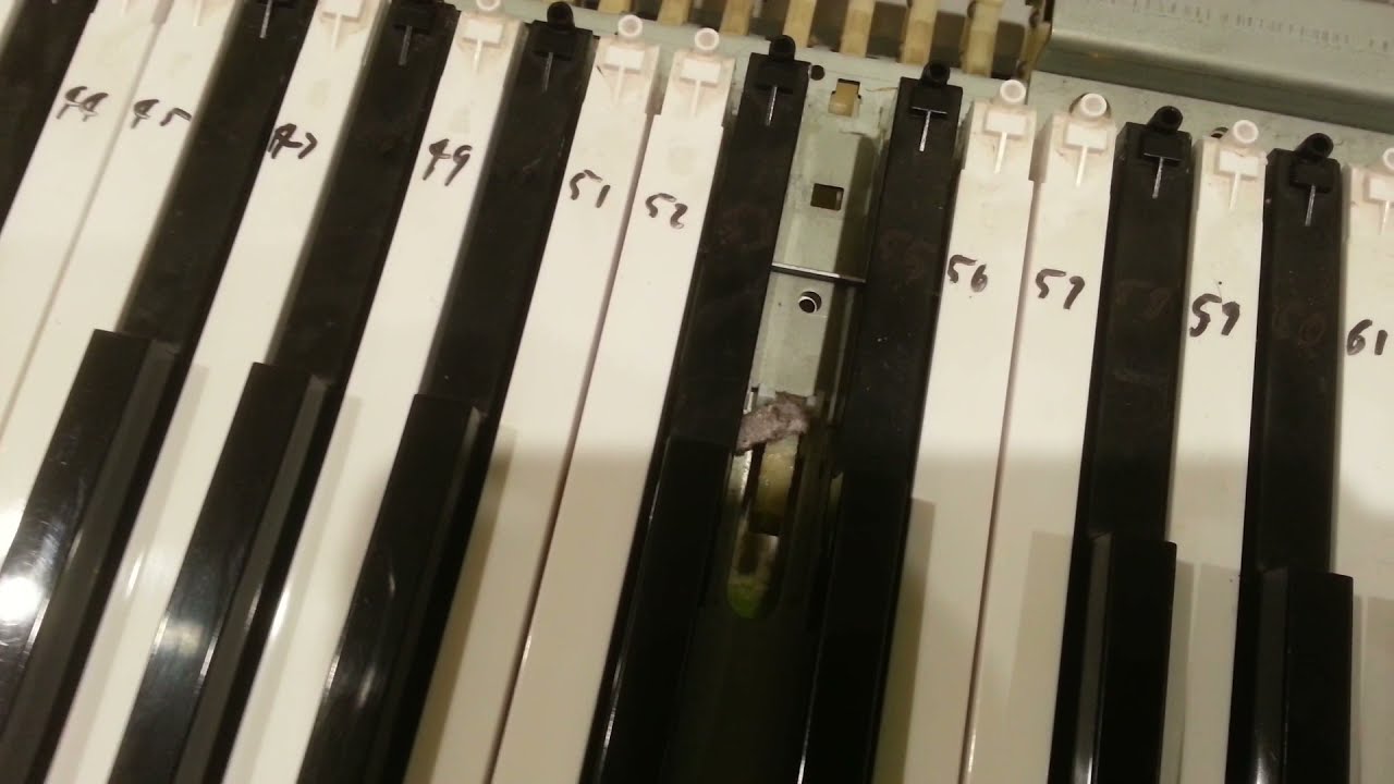 Repairing a Kawai PN300 digital piano - Fix Uneven Keys - Part 6