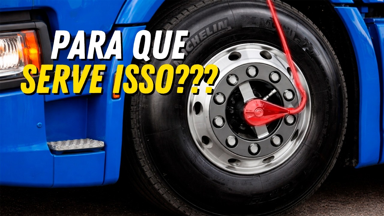 O QUE SÃO ESSAS COISAS ESTRANHAS NAS RODAS DOS CAMINHÕES?