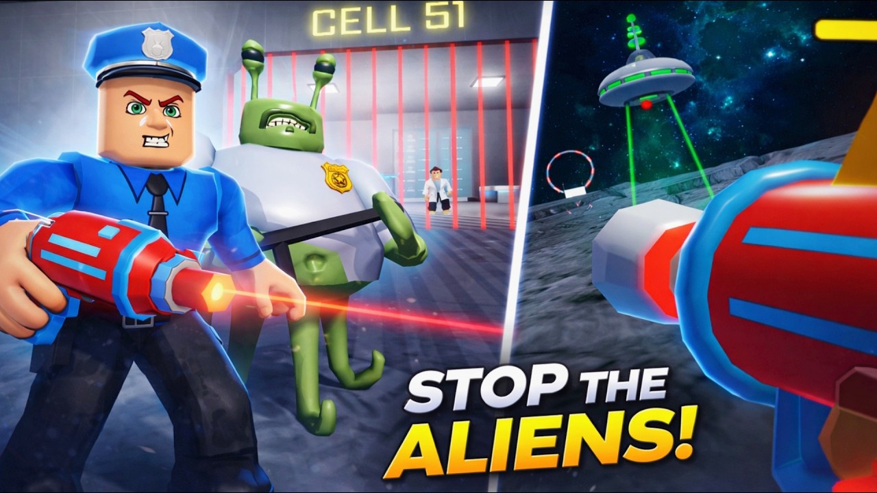 ESCAPE FROM CELL 51! (Alien Prison Break) 👽🚨