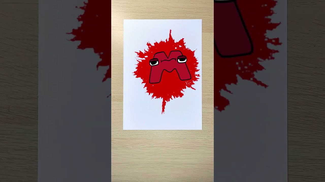 Бумажный алфавит от А до Я | Превращение в рисунок 🎨 #шорты
