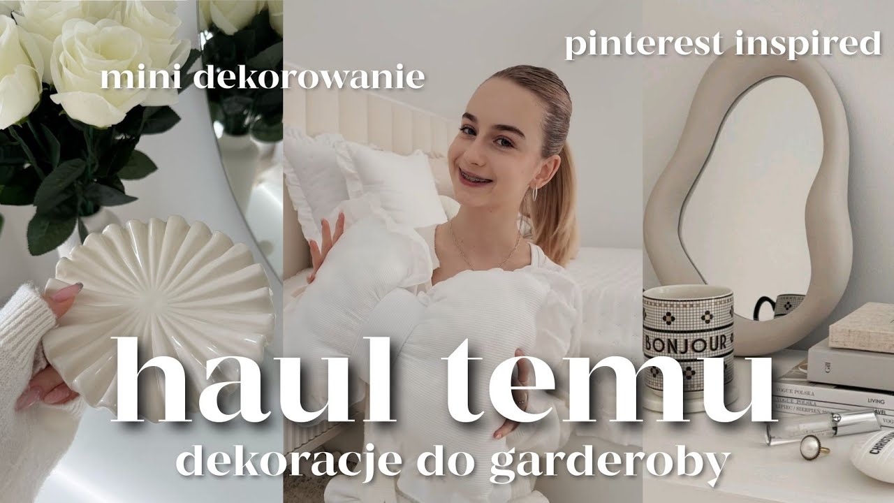 HAUL TEMU 🤍 dekoracje do garderoby & mini dekorowanie