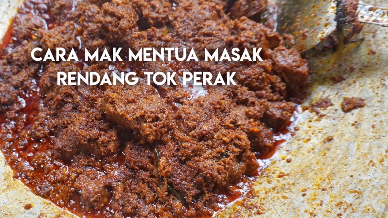 Ini Cara Mak Mertua Masak Rendang Tok Versi Original Orang Perak