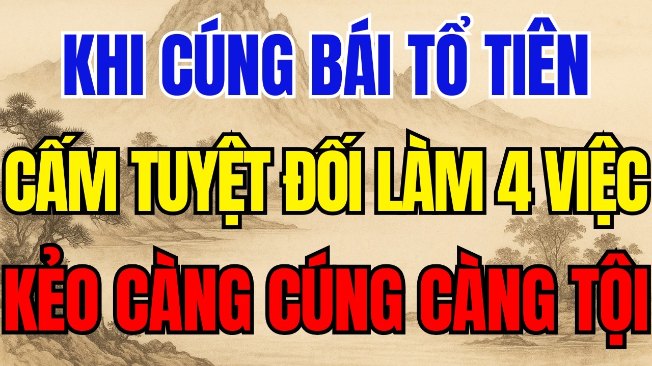 Khi Thắp Nhang AI CŨNG PHẢI BIẾT 4 ĐIỀU CẤM KỴ NÀY Kẻo THẦN LINH QUỞ TRÁCH, Càng Cúng Càng Mang Tội!