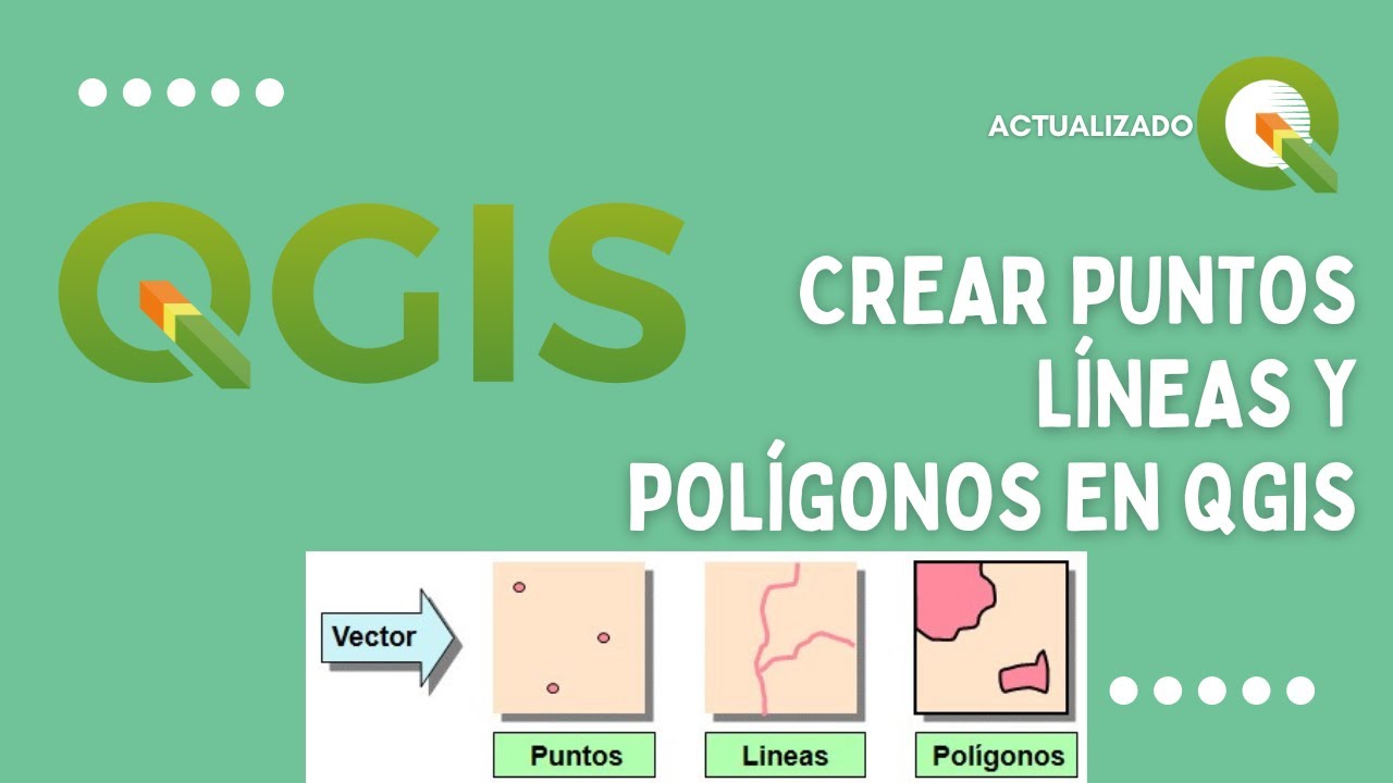 🌎Crear Puntos, Líneas y Polígonos en #QGIS ✅🌎