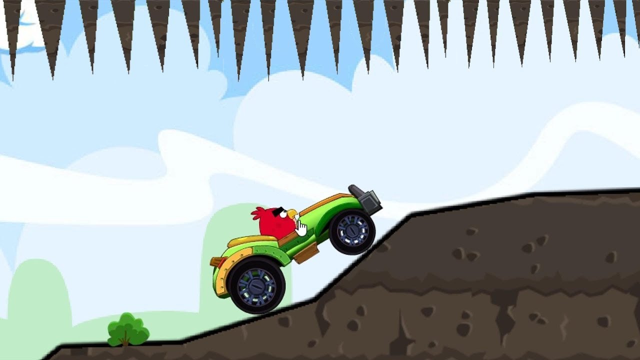 Angry Birds Cross Country - SPEED GREEN CAR UNLOCKED! RACING BIRDS SKILL GAME!