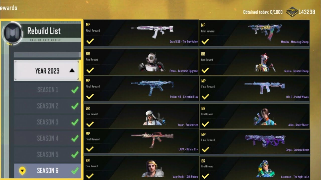 CLAIMING 2023 Rank Rewards with ELITE TOKENS in COD Mobile!!