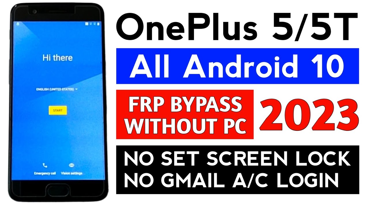 OnePlus 5/5T Google frp bypass Gmail account (WITHOUT PC) Latest Security Update.