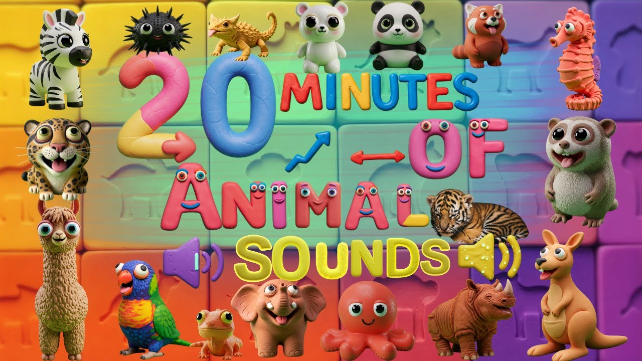 20-Minute Wild Animal Sounds Adventure №3! 🦁 ABCs, Colors & Crazy Creatures | Zoo Animals