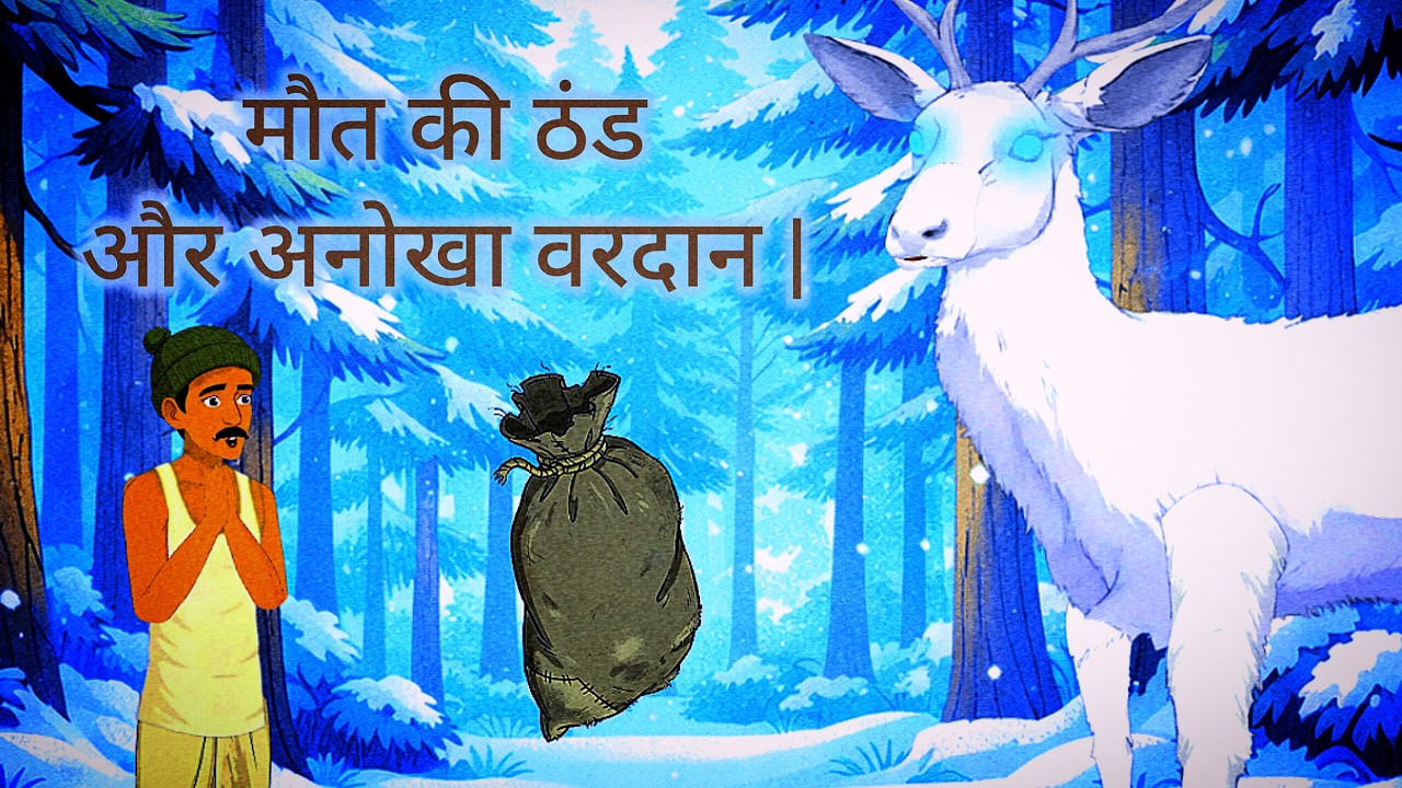 मौत की ठंड और अनोखा वरदान | सफ़ेद हिरण और जादुई बोरा की कहानी | Hindi Kahani |  cartoon video
