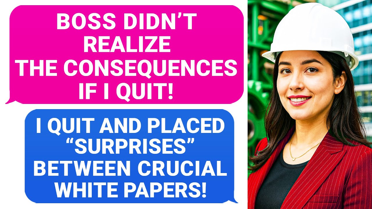 Boss Didn't Realize The Consequences IF I Quit. I Placed My Surprises Between The White Papers! r/PR