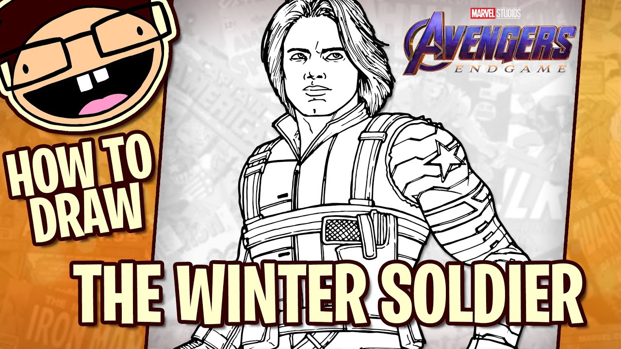 How to Draw THE WINTER SOLDIER (Avengers) | Narrated Step-by-Step Tutorial