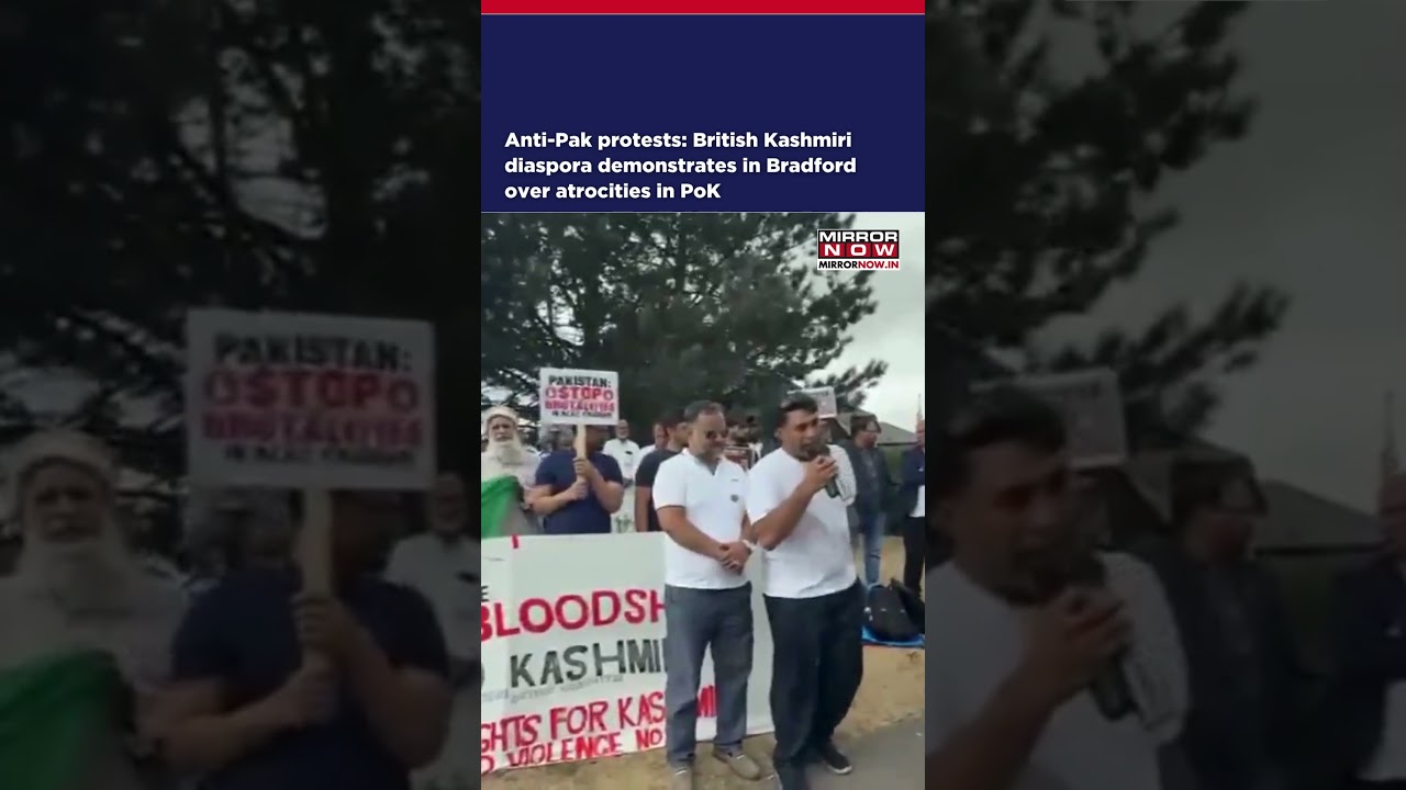Anti-Pak Protests: British Kashmiri Diaspora Demonstrates In Bradford Over Atrocities In PoK #shorts