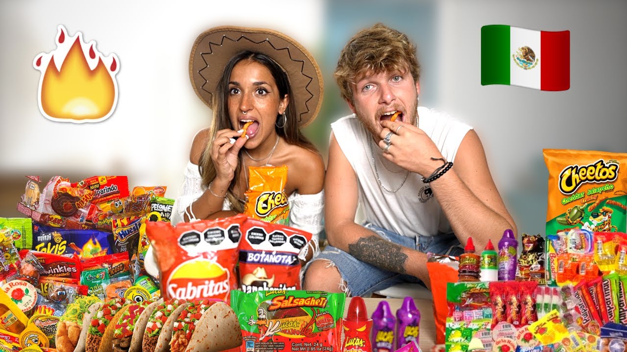 🔥 PROBANDO DULCES MEXICANOS 🌮 *MUY PICANTES*