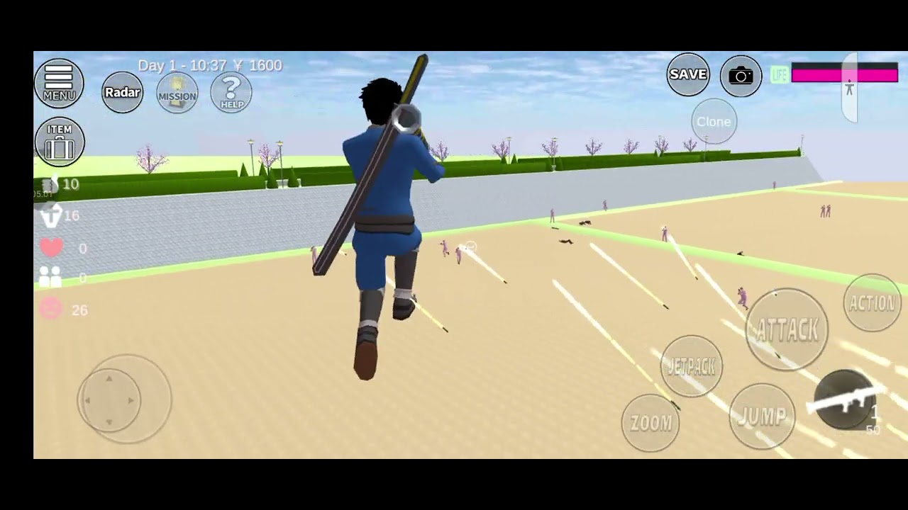 Boy vs yakuza himawari and momo-gumi #sakuraschoolsimulator 