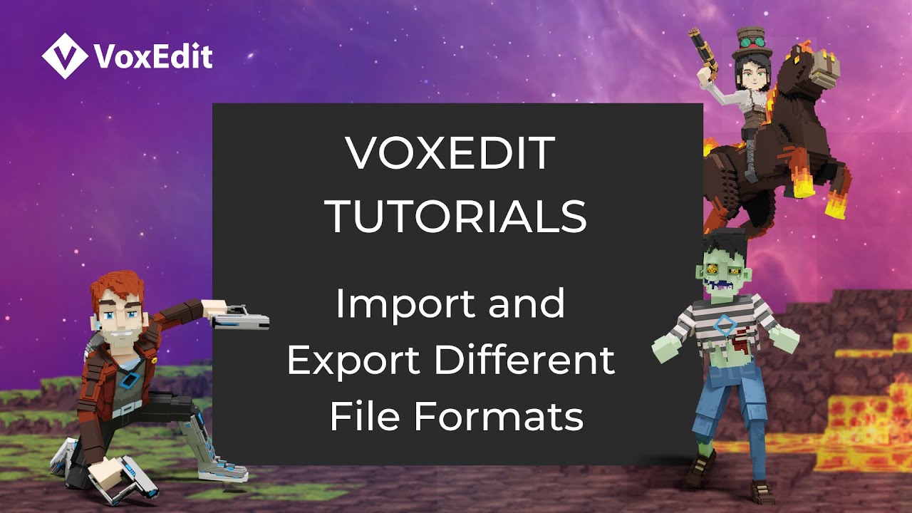 Учебное пособие по VoxEdit Beta — импорт и экспорт различных форматов файлов