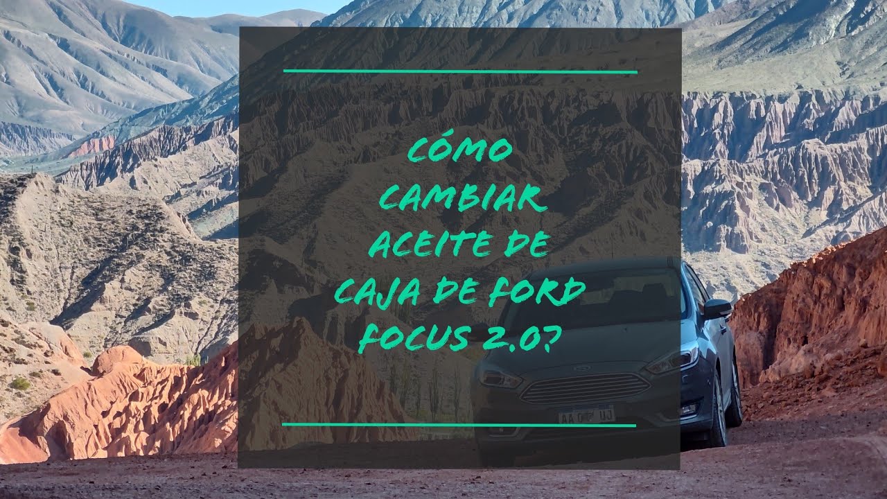 Cambio de Aceite Caja Manual MTX75 Ford Focus 2.0 (Mantenimiento 100.000km)
