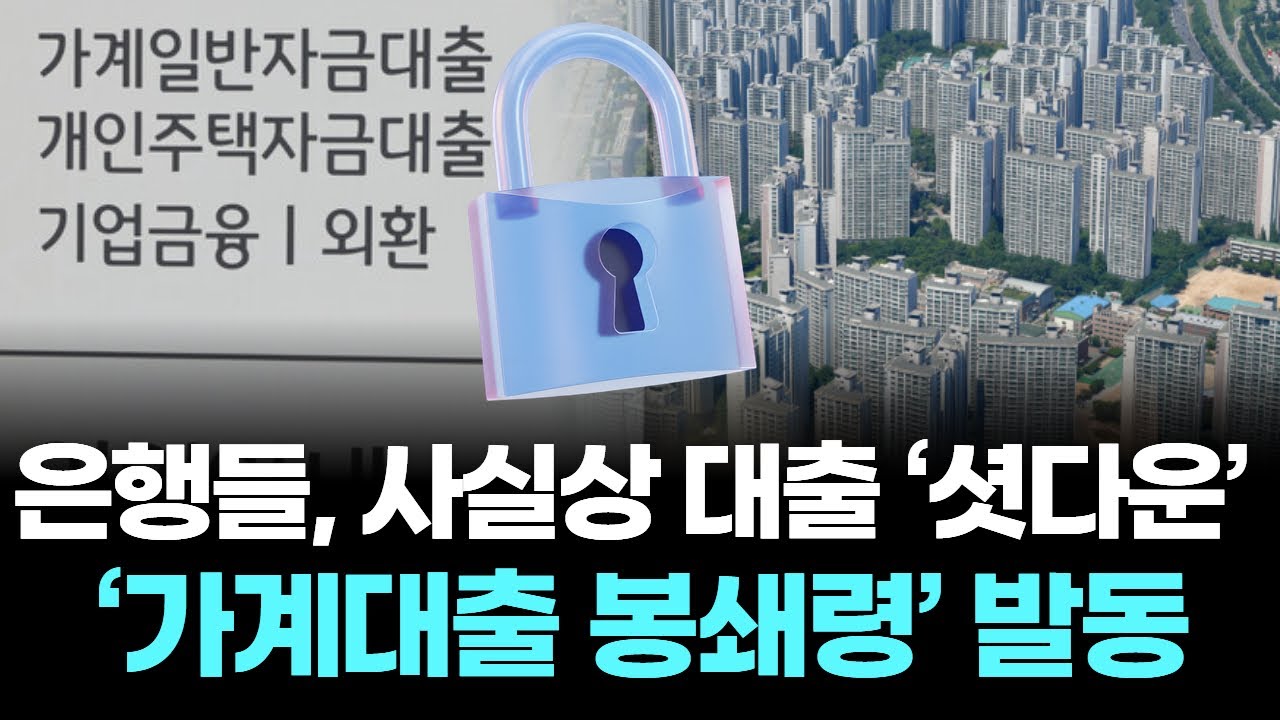 은행들, 사실상 대출 &lsquo;셧다운&rsquo; &hellip;&lsquo;가계대출 봉쇄령&rsquo; 발동