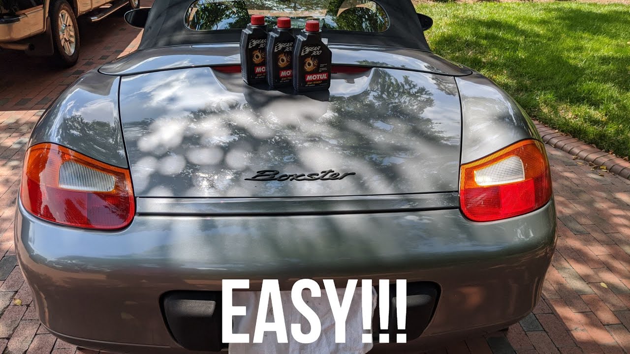 Changing the transmission fluid on John's 986 Porsche Boxster